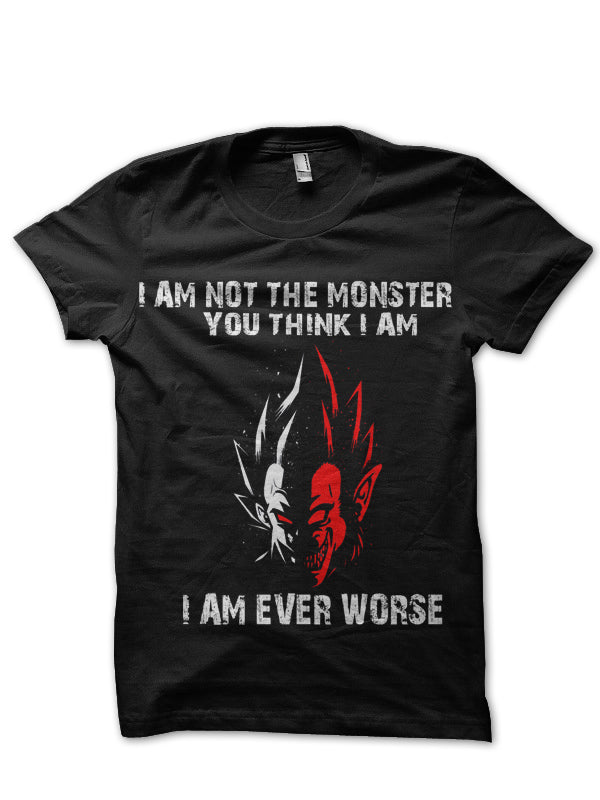 Monster Vegeta Black T-Shirt