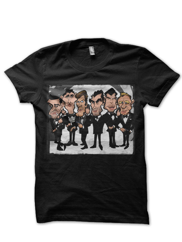 Six Faces, One Iconic Spy Half Sleeve T-Shirt