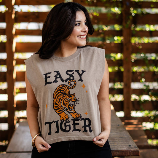 Easy Tiger Retro Graphic Tee Vintage Inspired Shirt, Retro