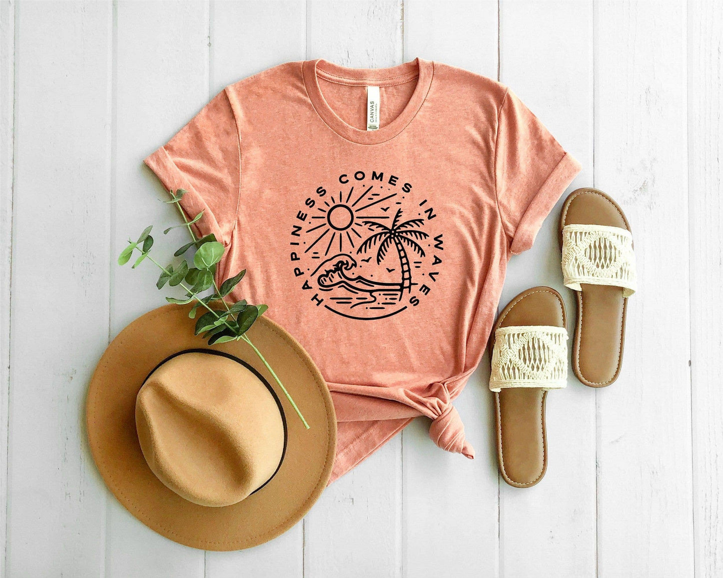 Beach Vibes Wave Lover Ocean T-Shirt Summer Vacation Tee