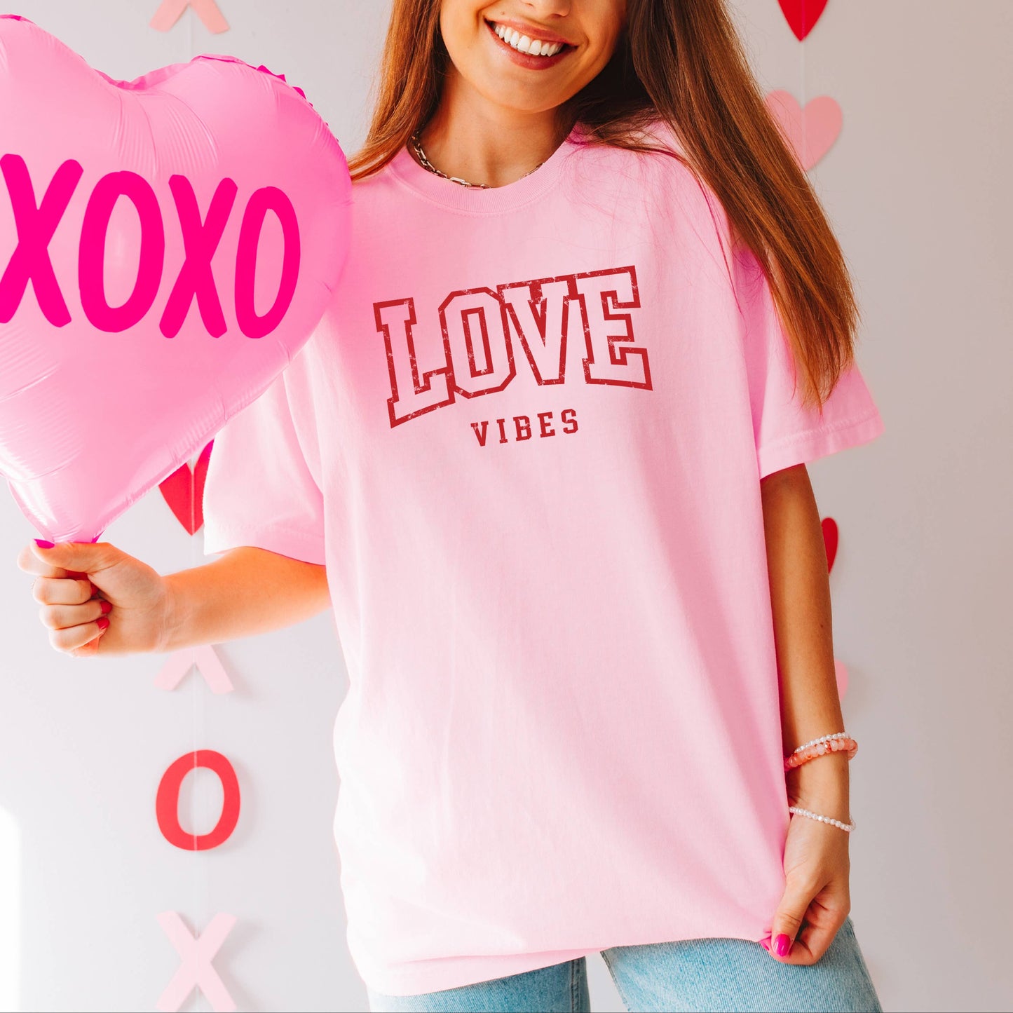 Love Vibes, Valentines Tee, Graphic Tee, Valentines Shirt