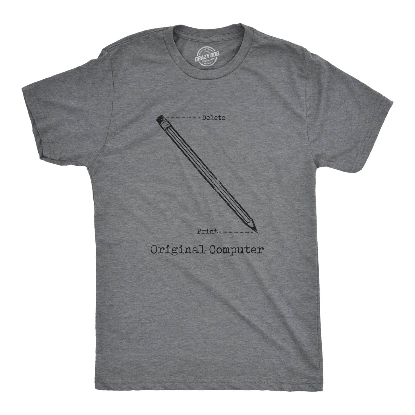 Original Computer Men's Tshirt Sarcastic Graphic Tee Western