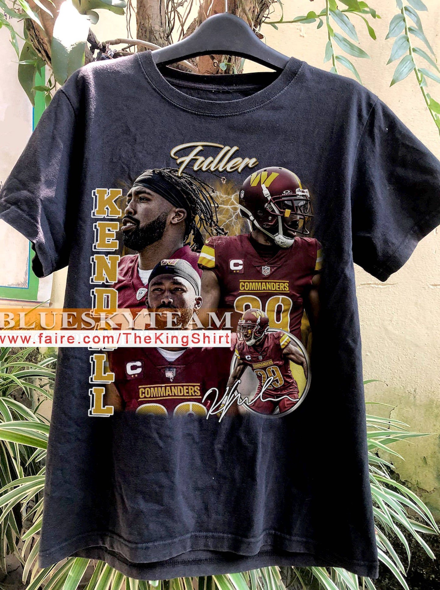 Vintage 90s Kendall Fuller Graphic Retro Sport Tee Shirt