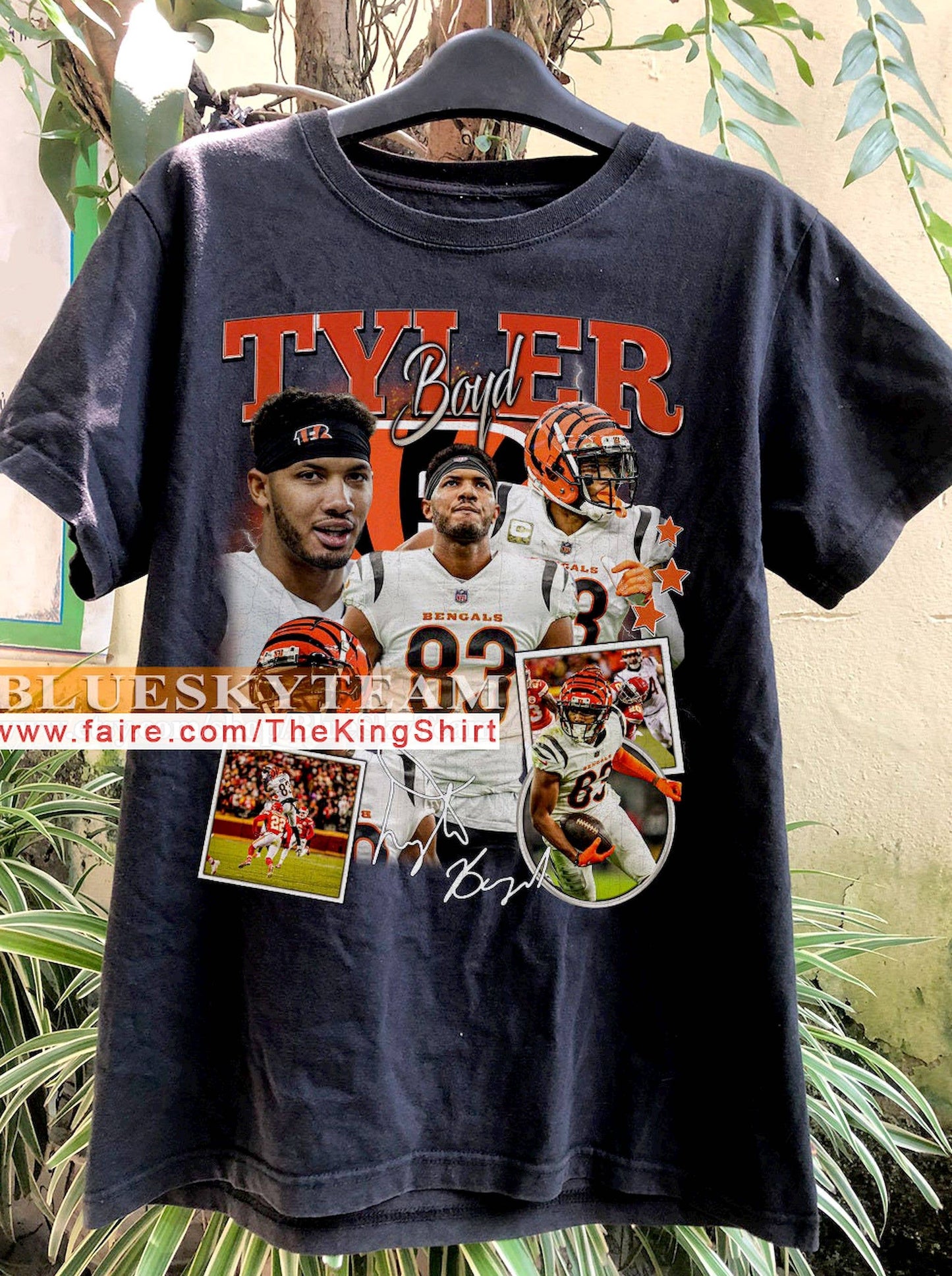 Vintage 90s Tyler Boyd Shirt Retro Football Bootleg Tee