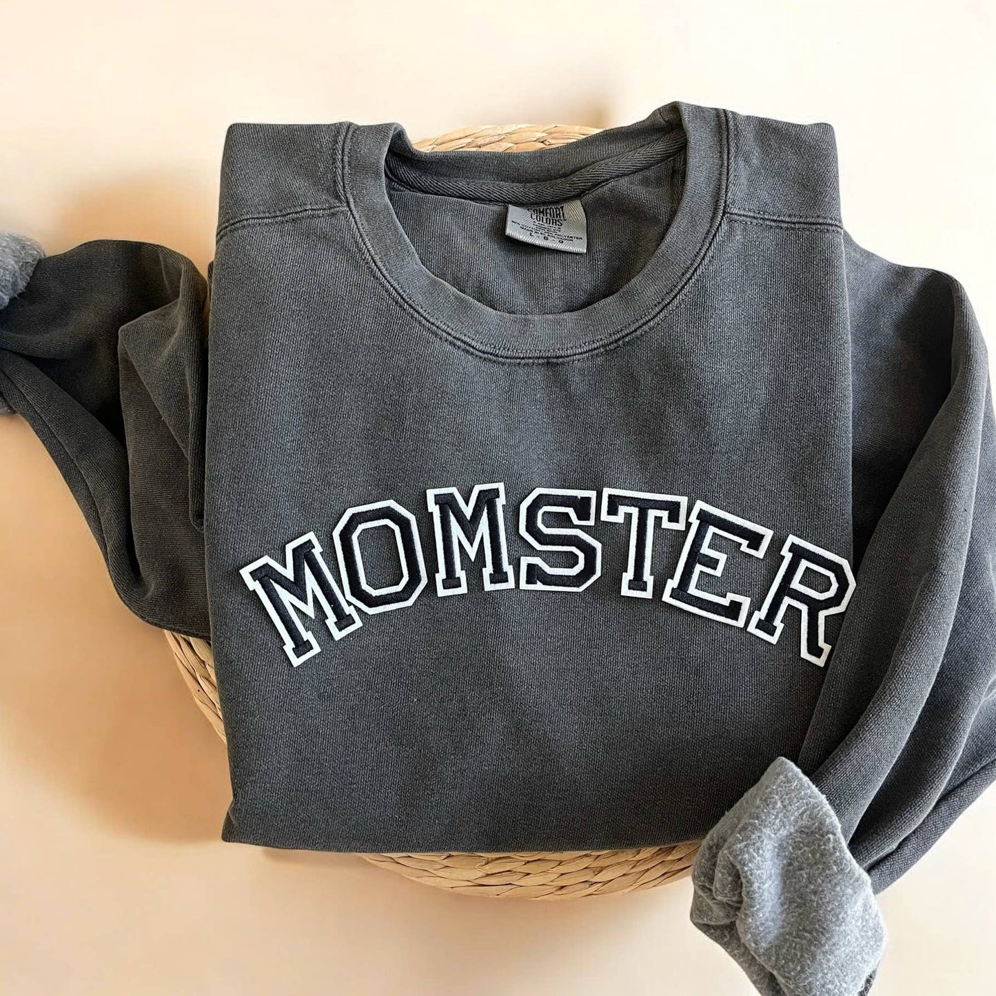 Comfort Colors® Momster Sweatshirt, Mom Halloween Sweatshirt