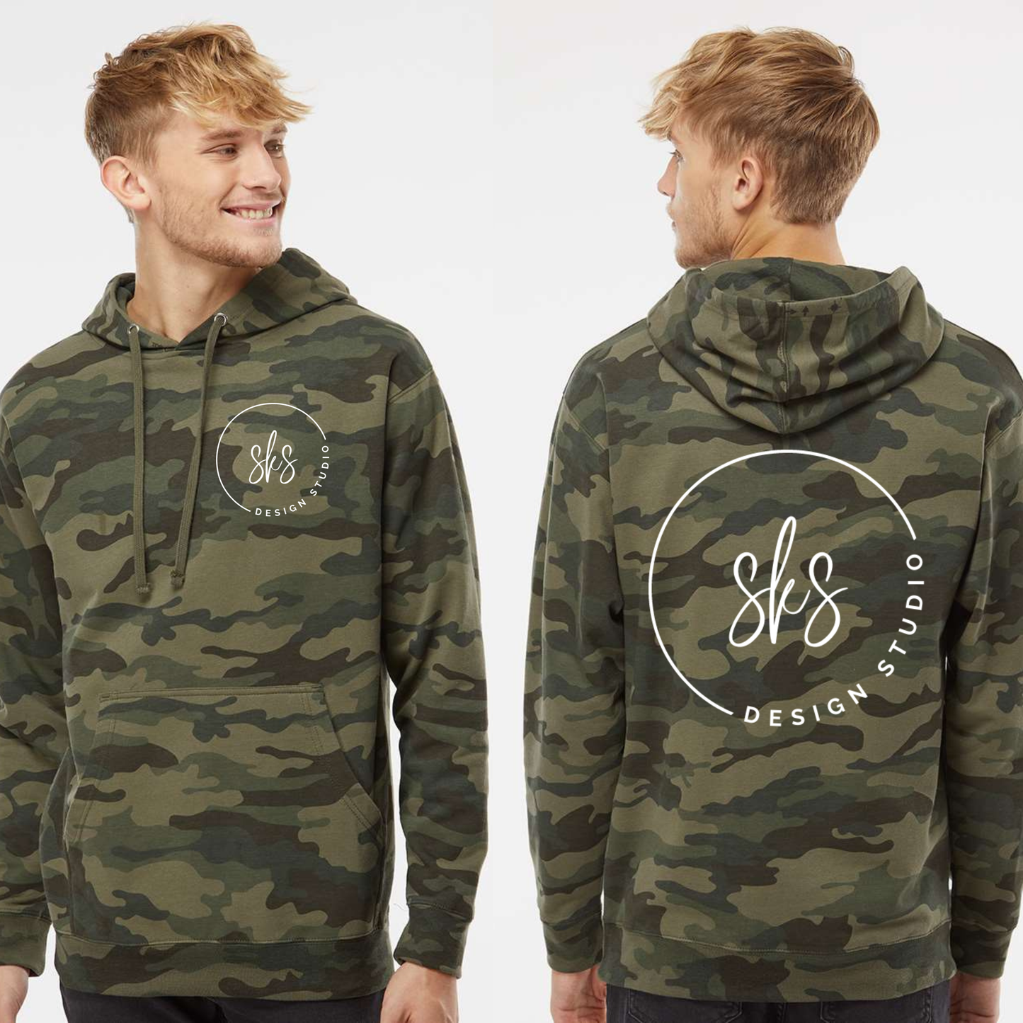 Custom Logo | Unisex Camo Hoodie [Independent Trading Co.]