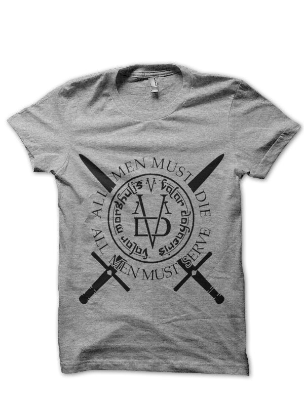 Valar Morghulis Maroon T-Shirt