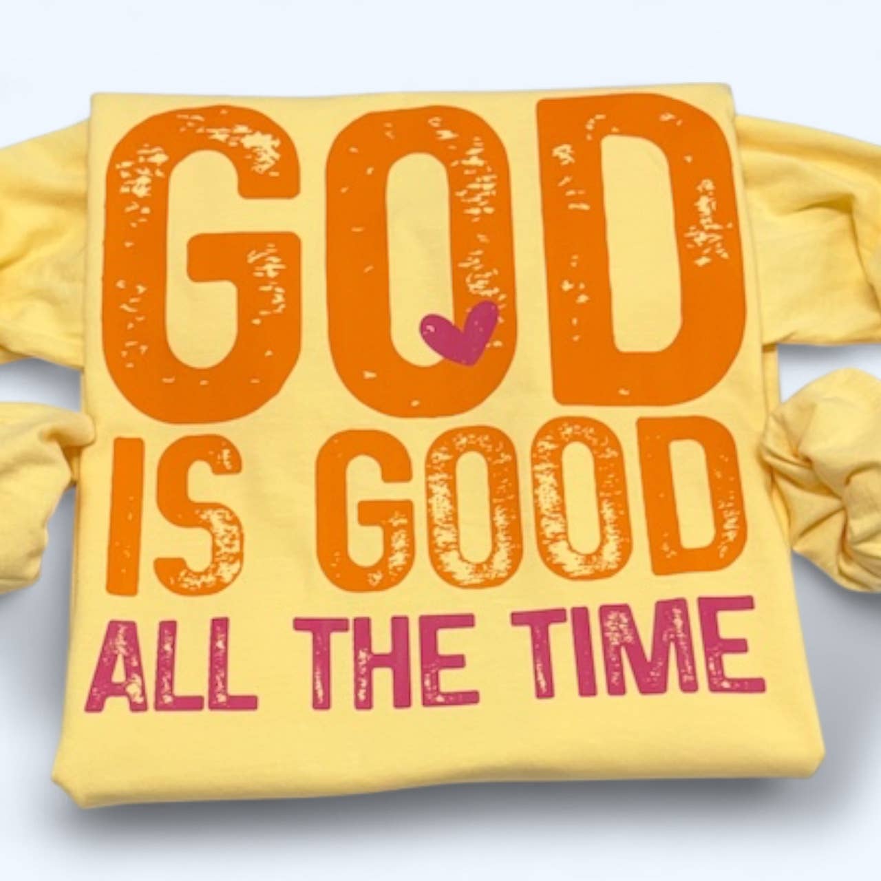 God Is Good All the Time Long Sleeve Comfort Colors T-Shirt