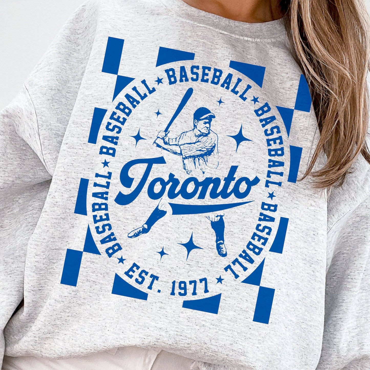 Vintage Toronto Blue Jays Retro Baseball Crewneck Sweatshirt