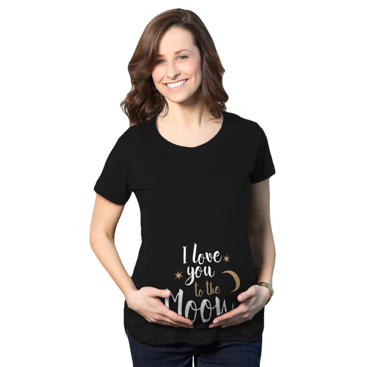 I Love You To the Moon Maternity T Shirt