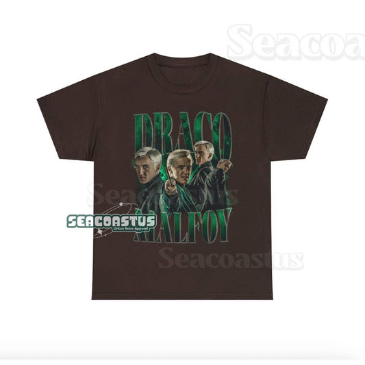 Draco Malfoy Vintage T-Shirt Retro 90's Graphic Tee For Fans