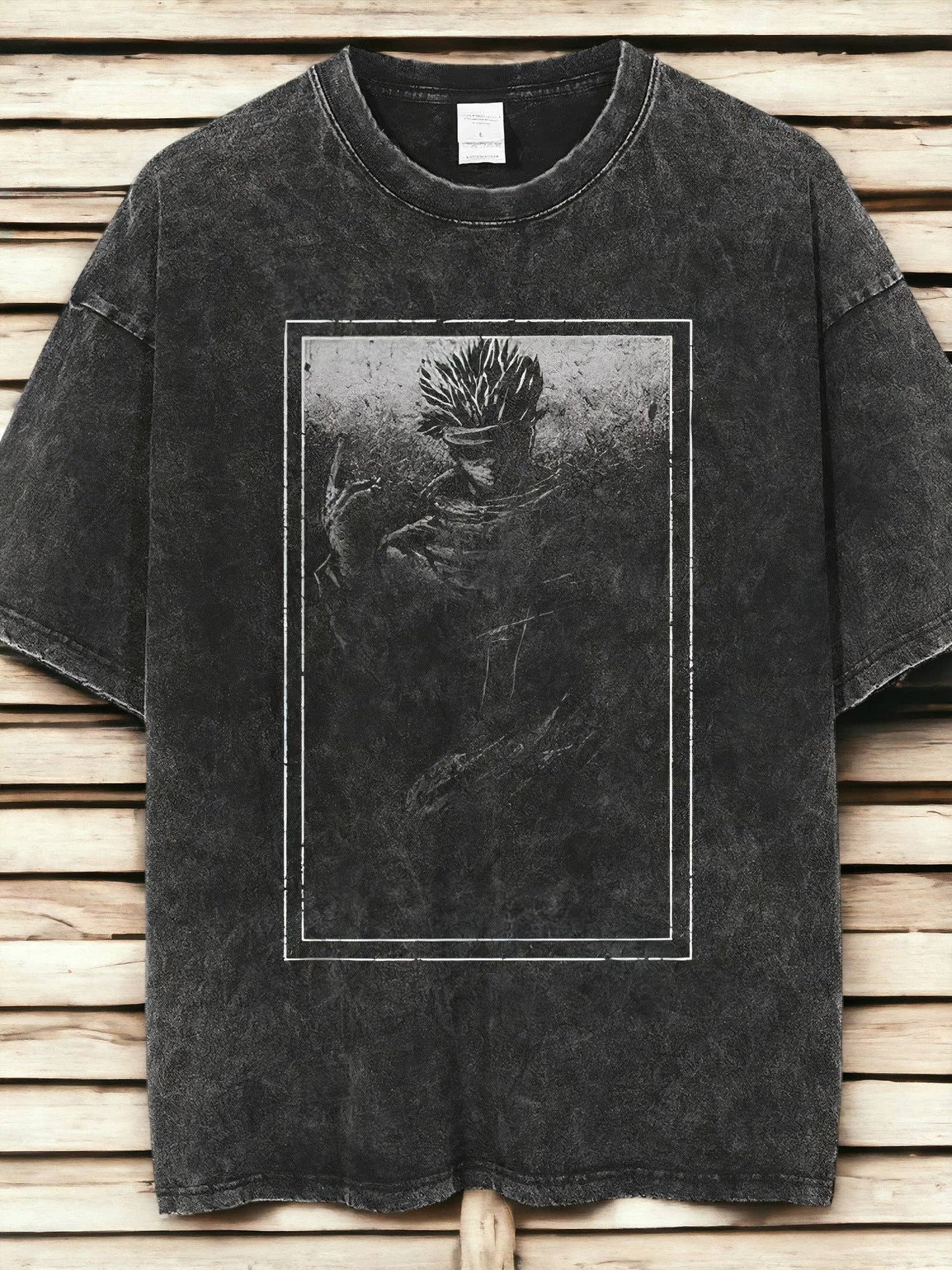 Jjk Anime Sorcerer Vintage Graphic T-Shirt - Unisex Washed