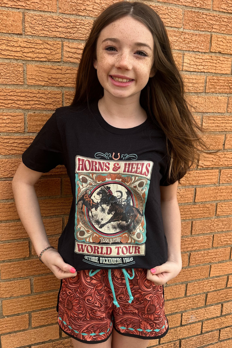Team Roping World Tour Tee- Kids