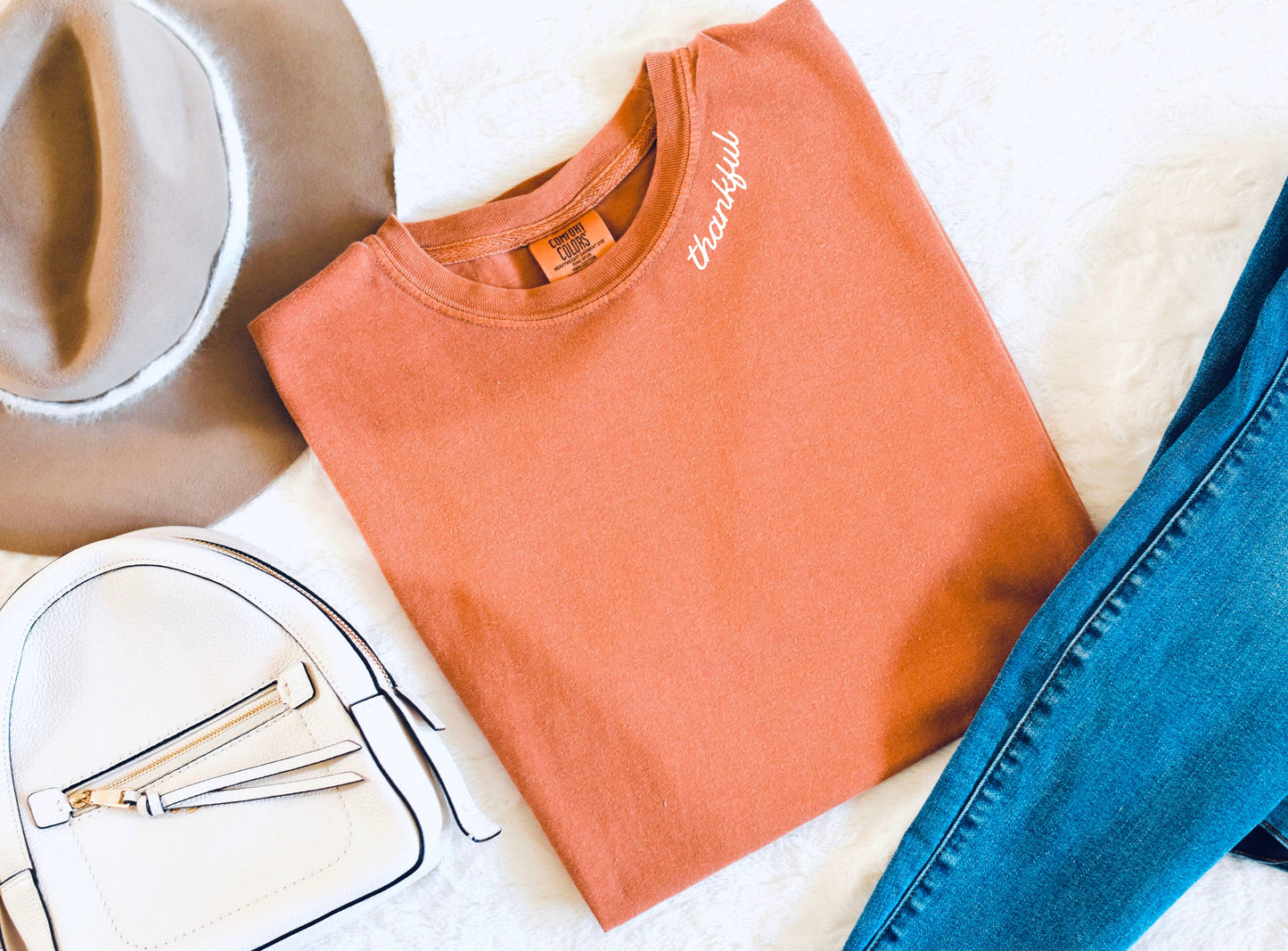 Thankful Tee, Comfort Colors, Thanksgiving Shirt, Fall Tee
