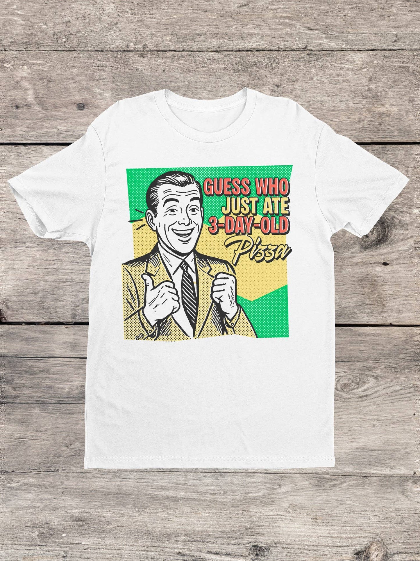 Retro Pizza Humor Men's T-Shirt