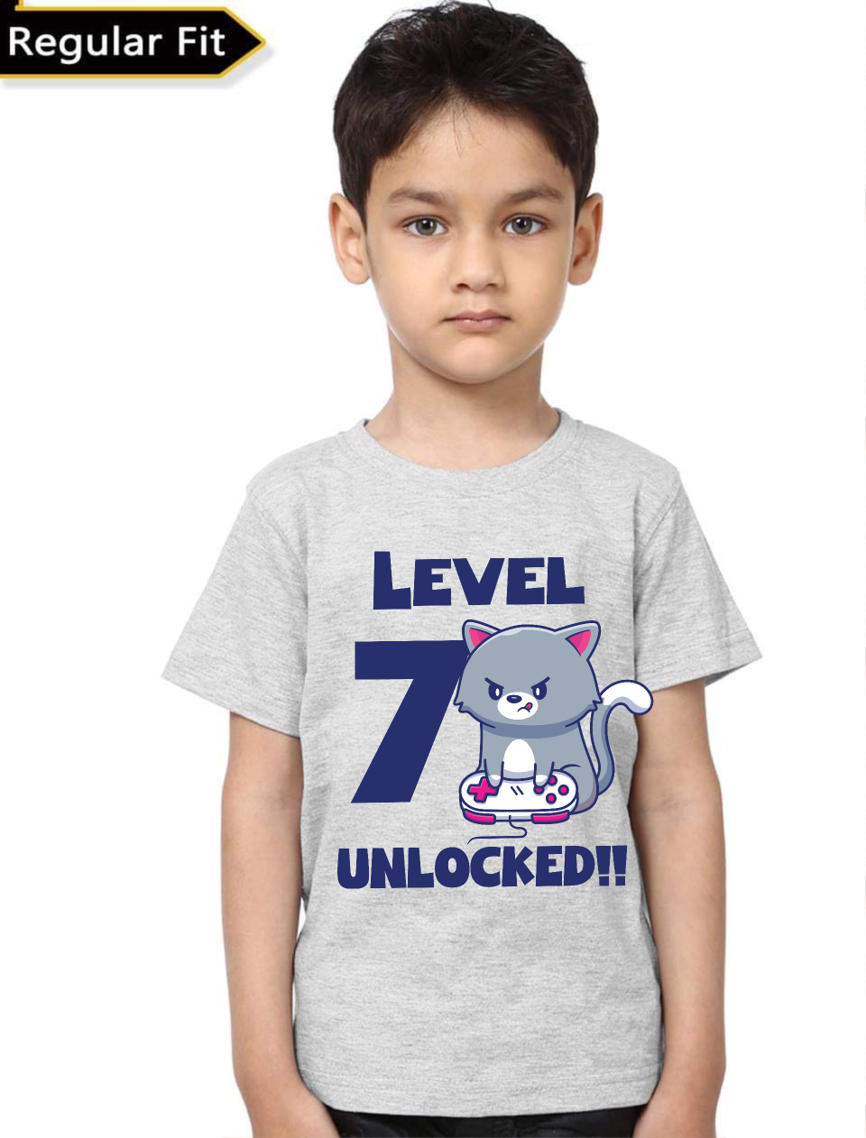 Level 7 Unlocked Birthday Kids T-Shirt