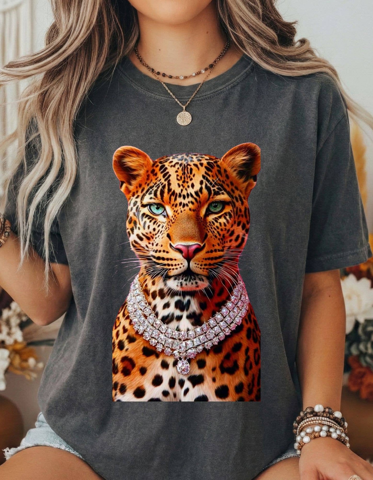 Bold Leopard Comfort Colors Tee
