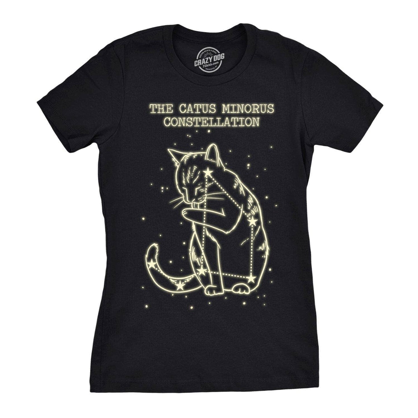 Catus Minorus Constellation Glow in the Dark Women's Tshirt