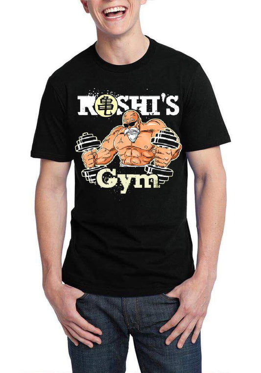 Roshi’s Gym Black Half Sleeve T-Shirt