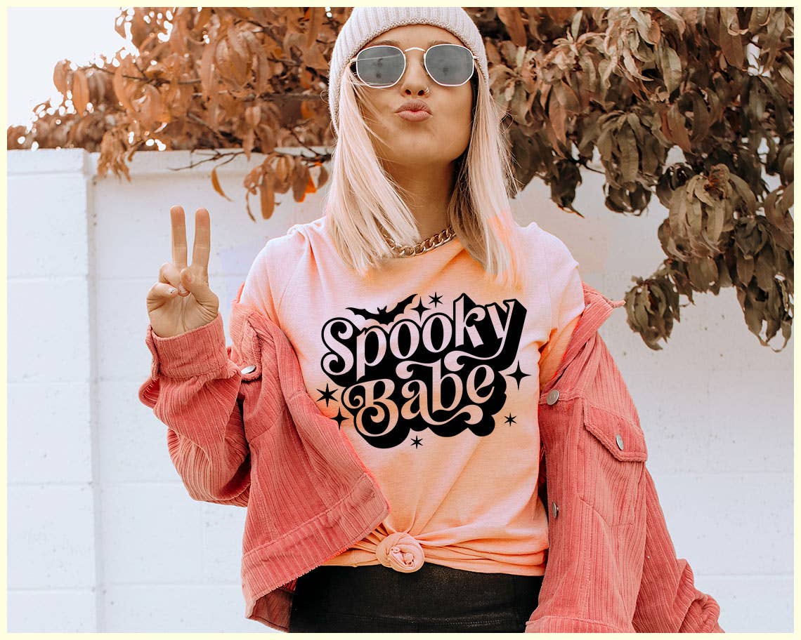 Spooky Babe Bats - Cute Halloween T-Shirt