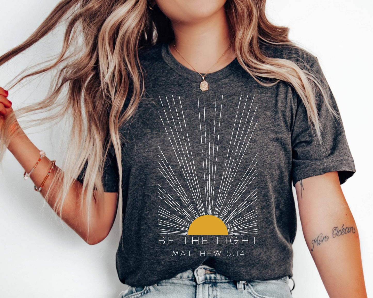 Shine Bright Faith Tee, Christian Inspirational Bible Verse