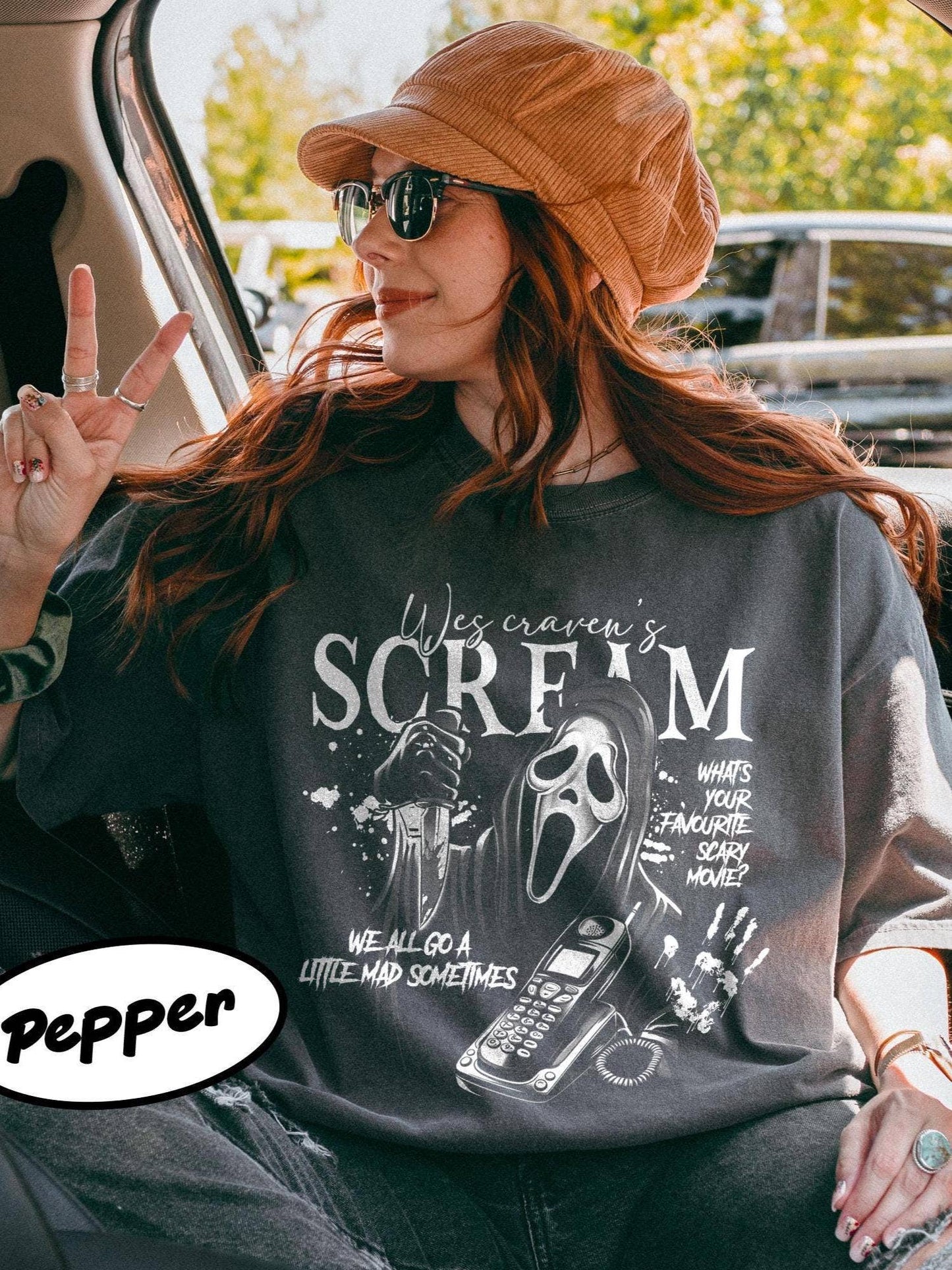Vintage Ghostface Scream Horror Movie Characters Shirt