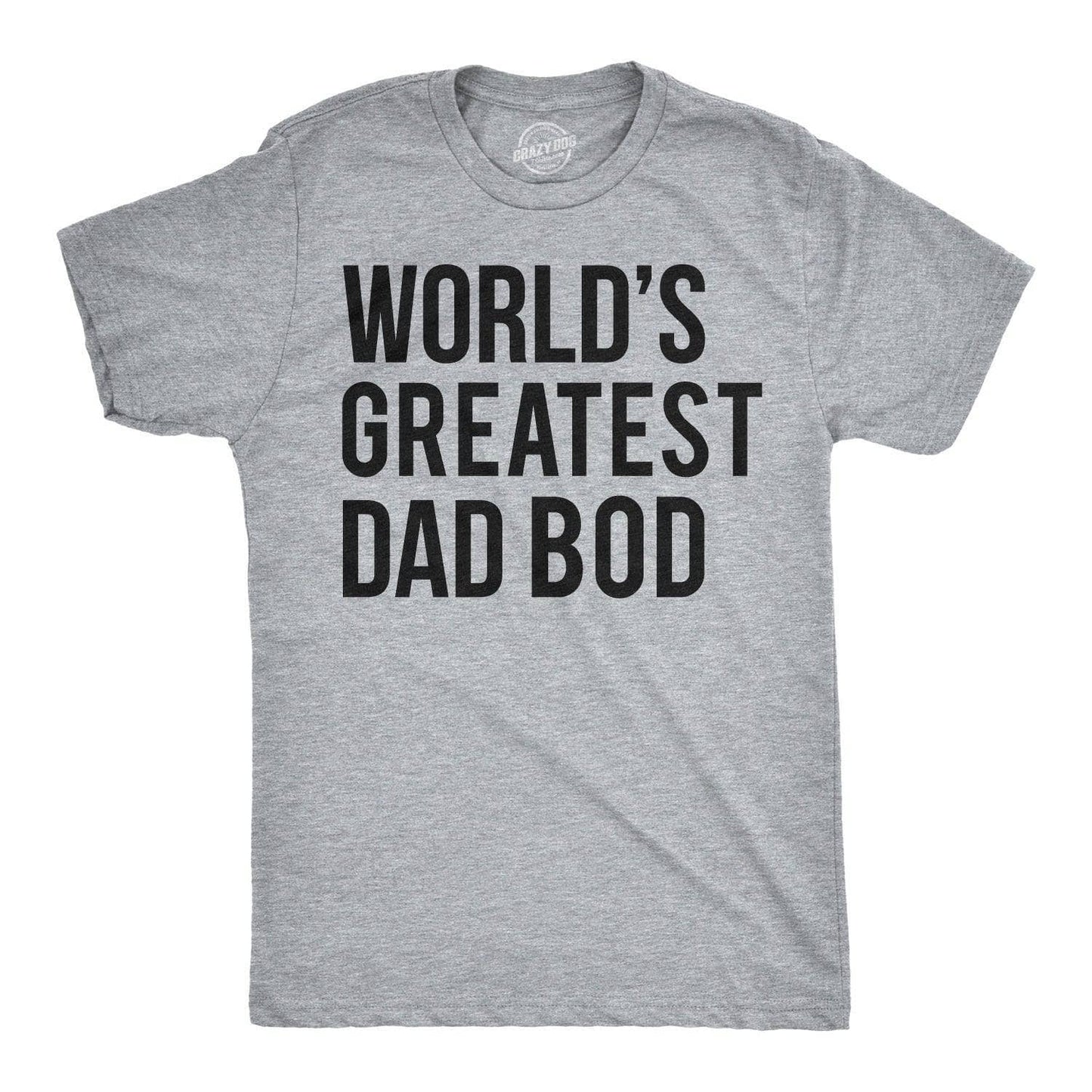 World's Greatest Dad Bod Men's Tshirt Father's Day Graphic