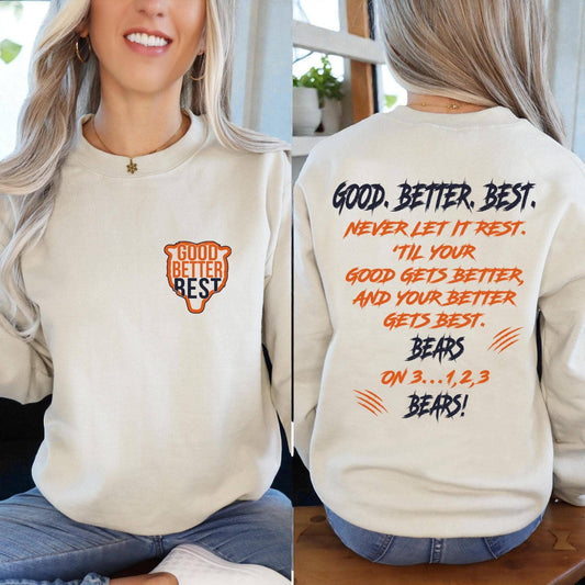 Chi-Cago Football Bear Down Sweatshirt - Adult and Youth