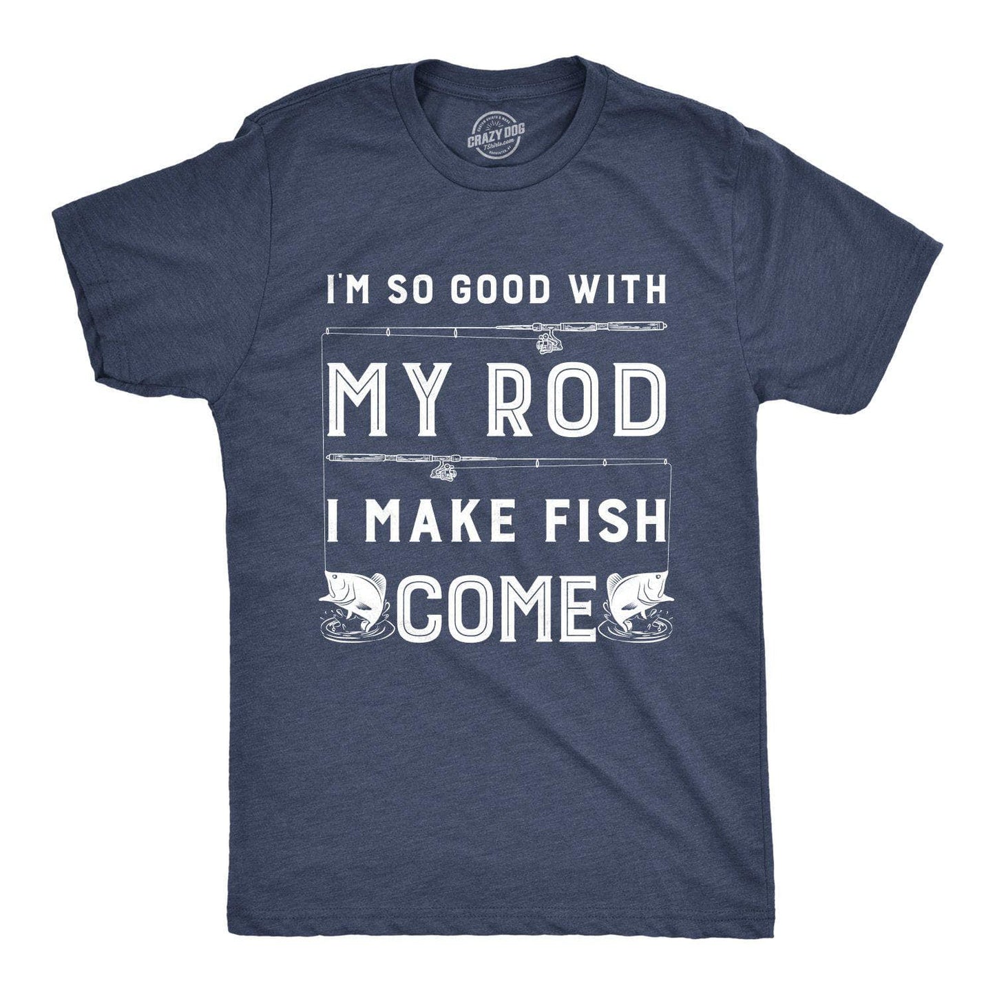 I Make Fish Come Men's Tshirt Fishing Graphic Tee Western T