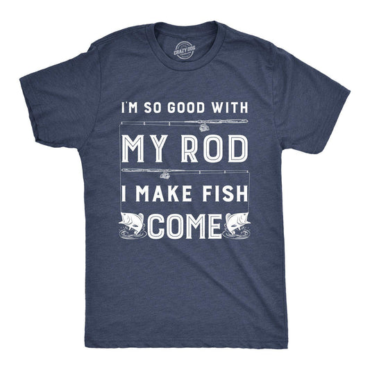 I Make Fish Come Men's Tshirt Fishing Graphic Tee Western T