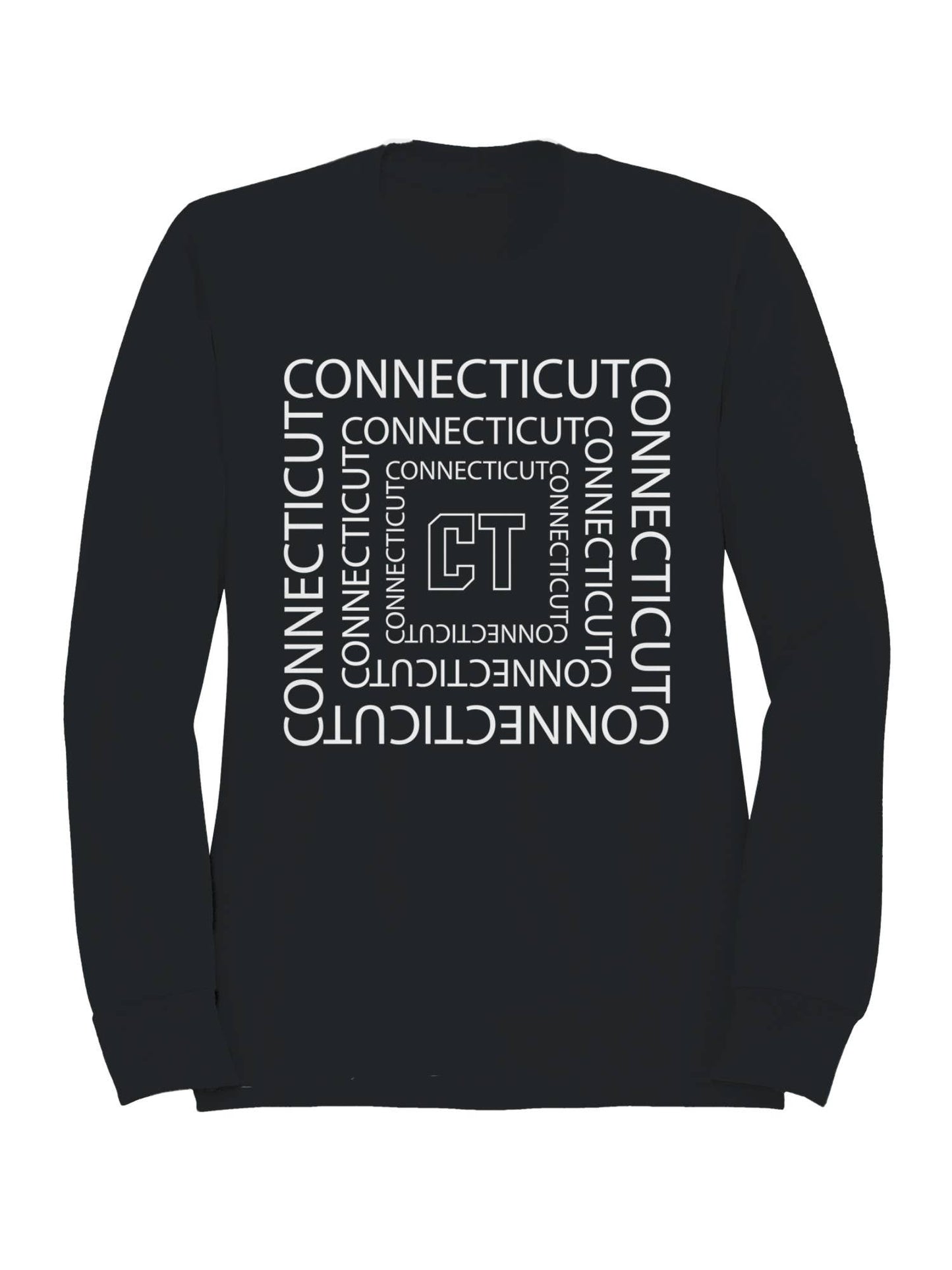 Connecticut Ct Spiral Design Men's Sweatshirt