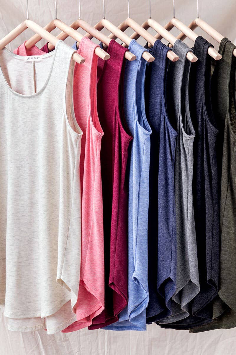 Essential Scoop Neck Modal Babydoll Tank Top