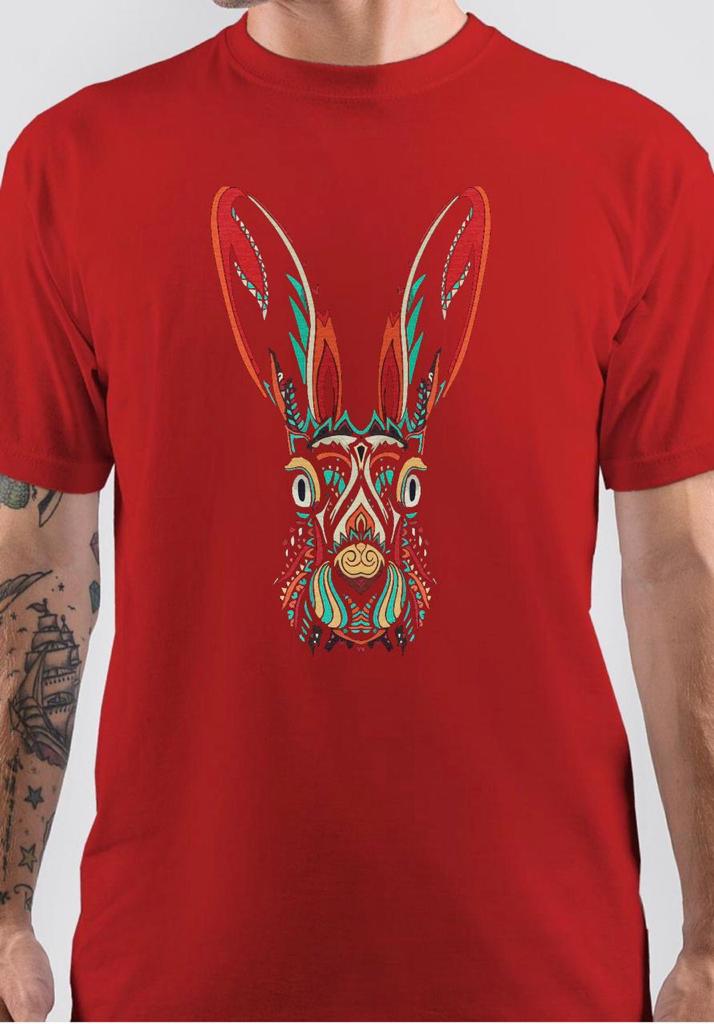 Psychedelic Bunny Half Sleeve T-Shirt
