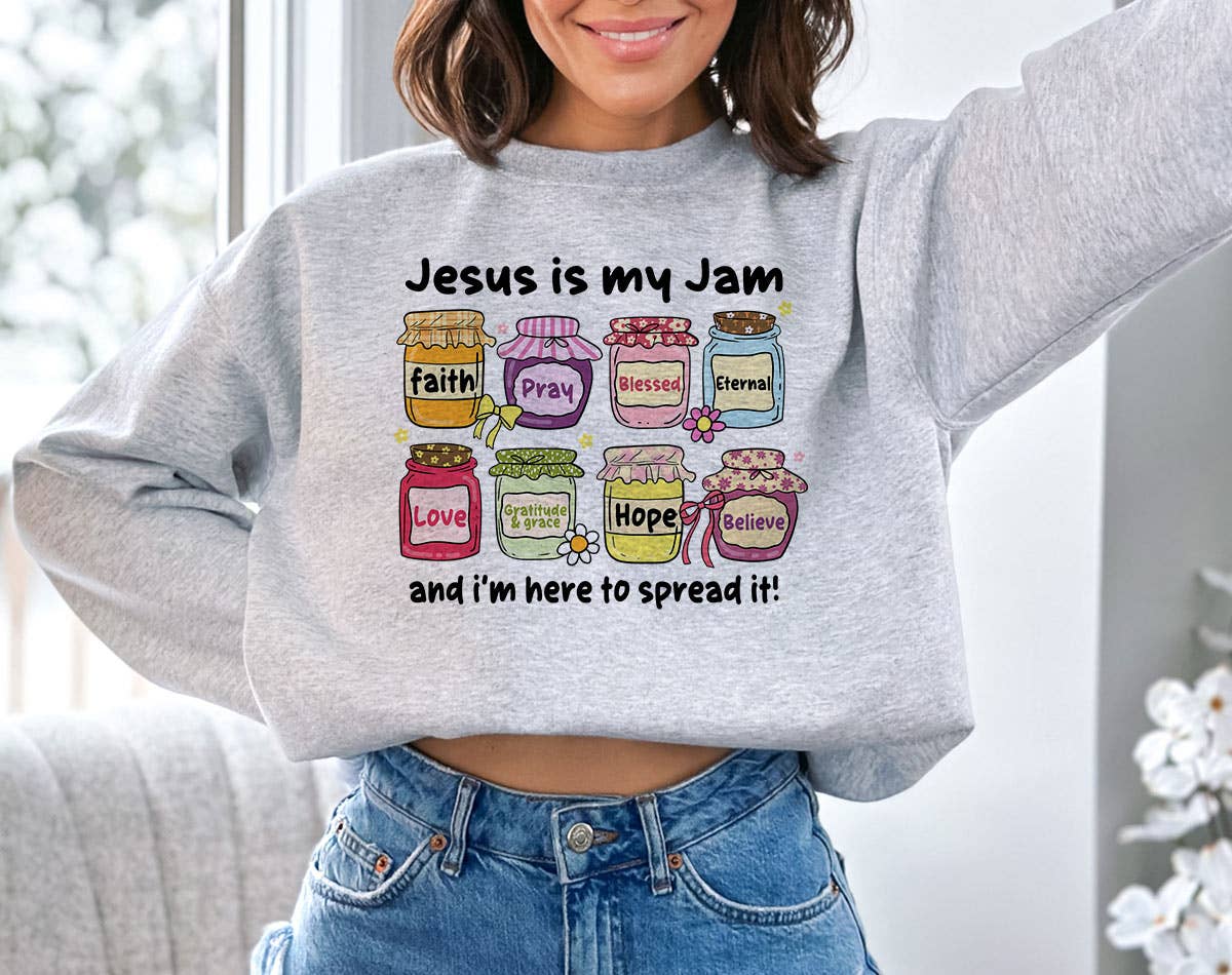 Jesus Is My Jam Cute Christian Faith Pray Sweatshirt