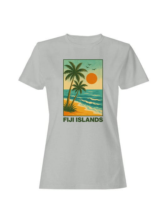 Fiji Islands Sunset Beach Art Women's T-Shirt