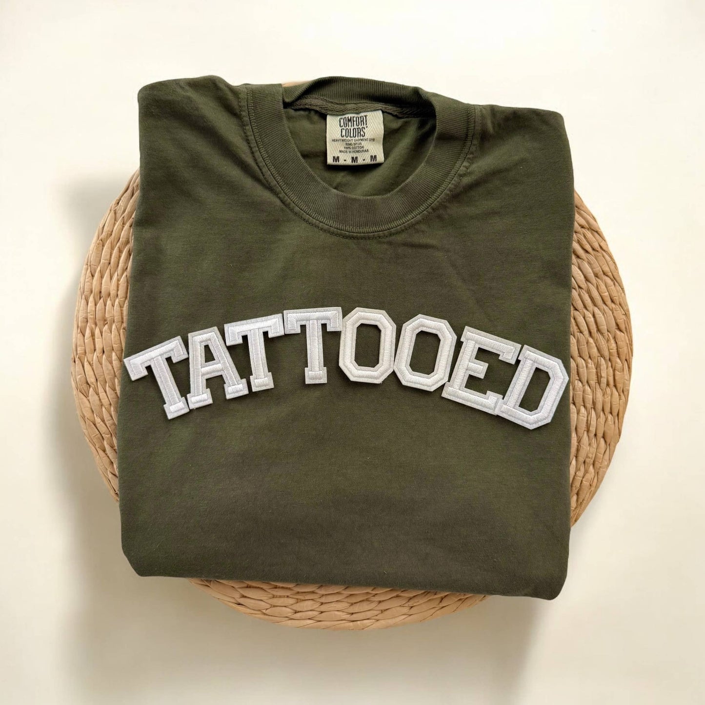 Tattooed Comfort Colors Short Sleeve Shirt, Funny Tattoo Shi
