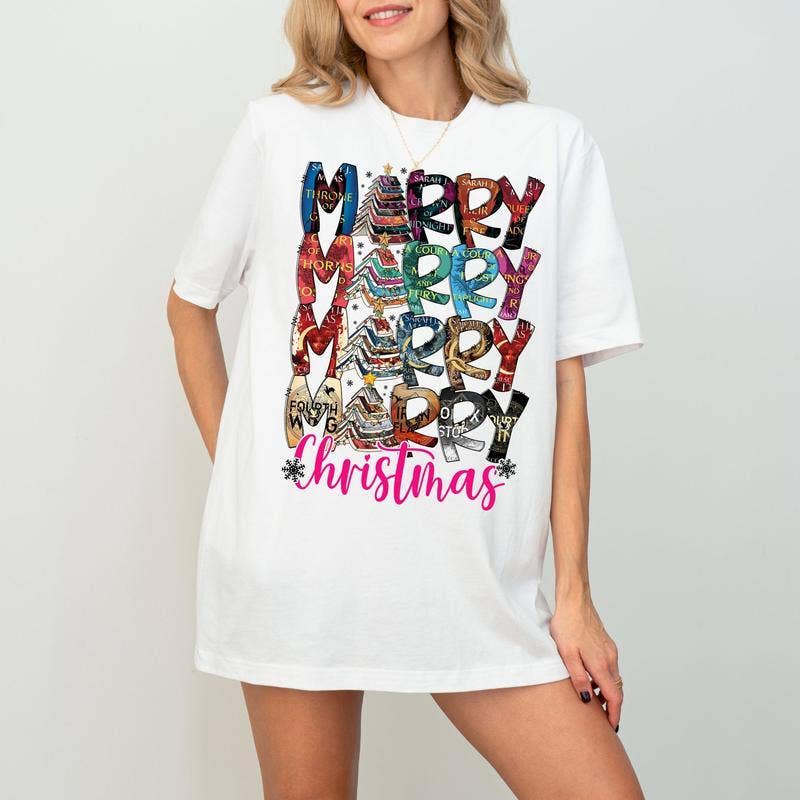 Merry Fantasy Bookmas Throne of Glass Shirt