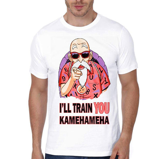 I’ll Train You Kamehameha White Half Sleeve T-Shirt