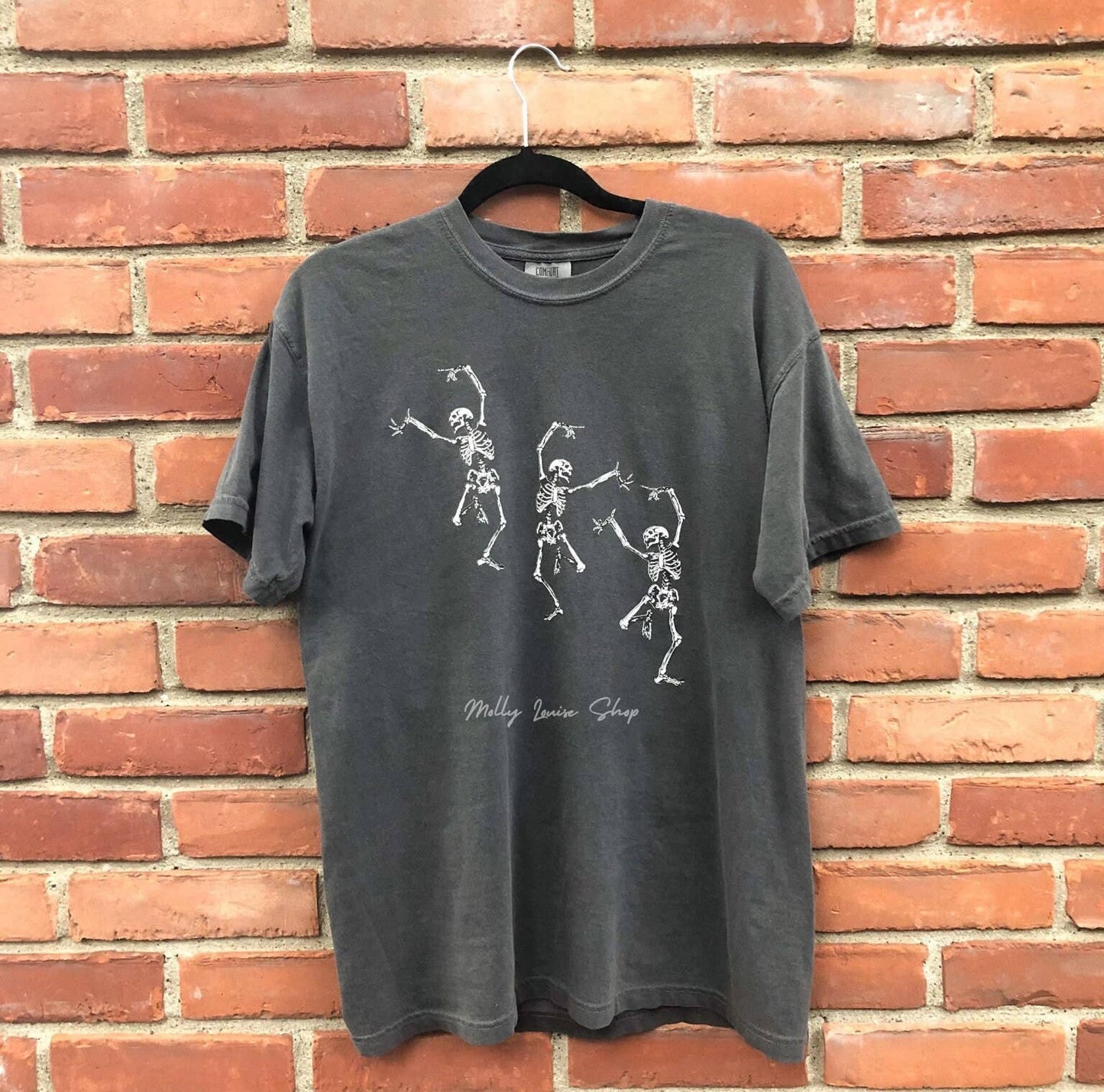 Skeleton Dancing Halloween Tee - Spooky Fun Shirt