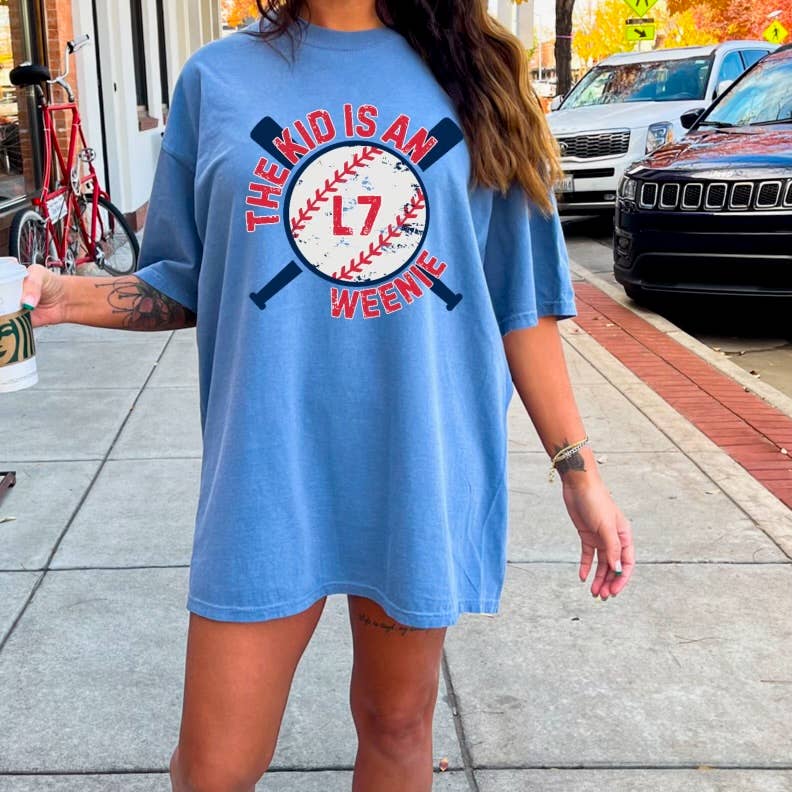 The Kid Is An L-7 Weenie Comfort Color Graphic Tee