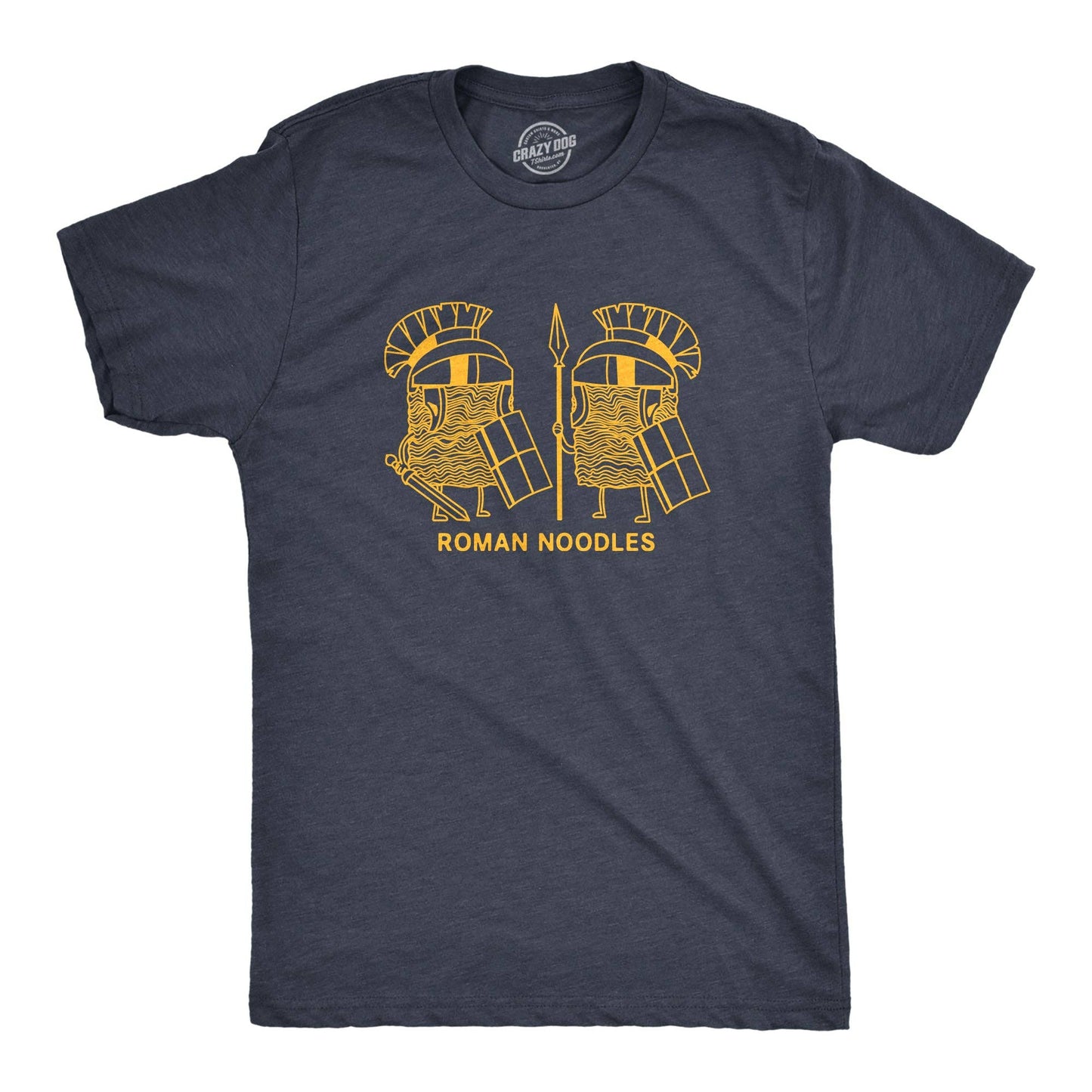 Roman Noodles Men's Tshirt Food Graphic Tee Western T