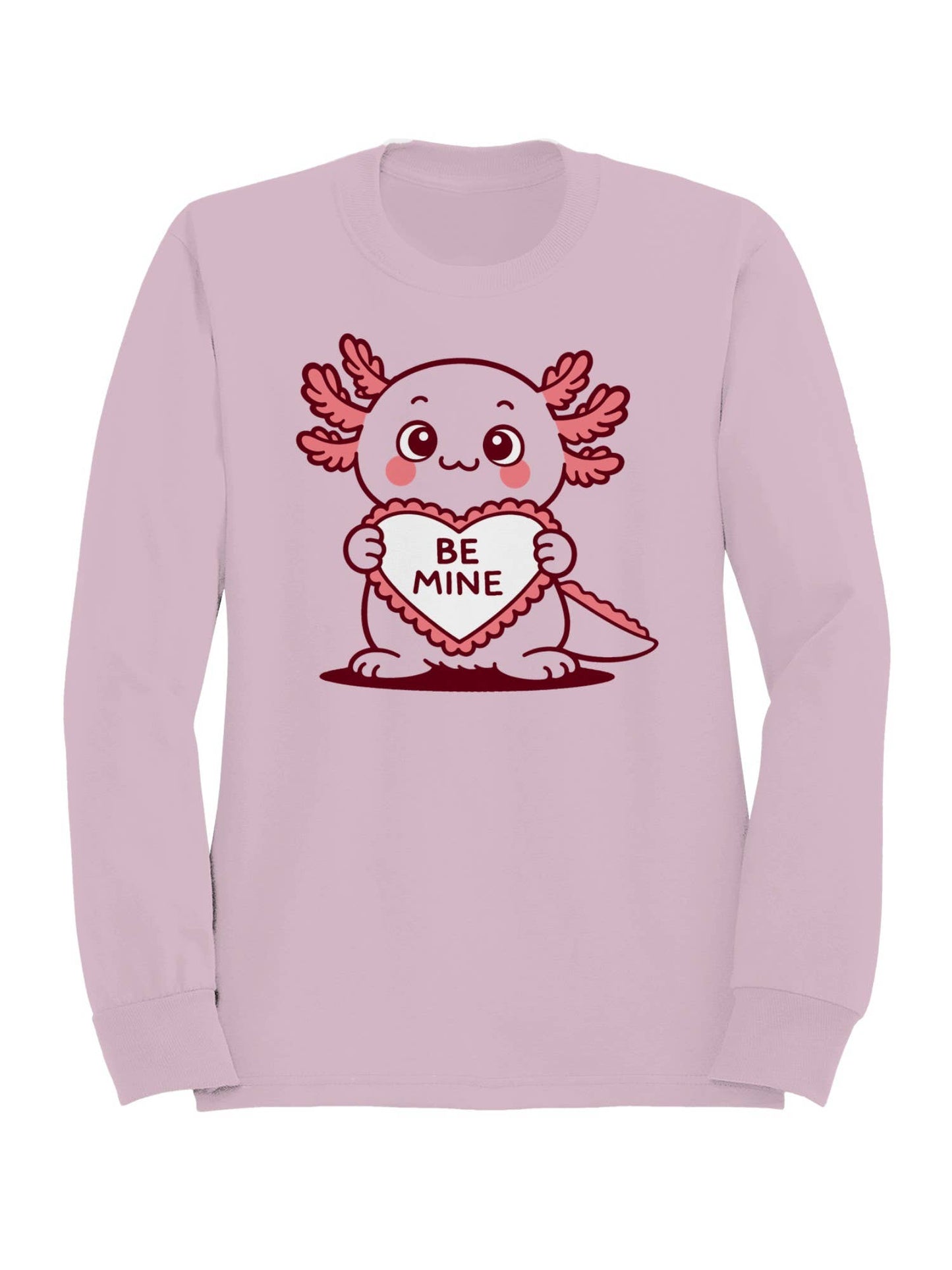 Cute Axolotl Valentine Art Women's Sweatshirt