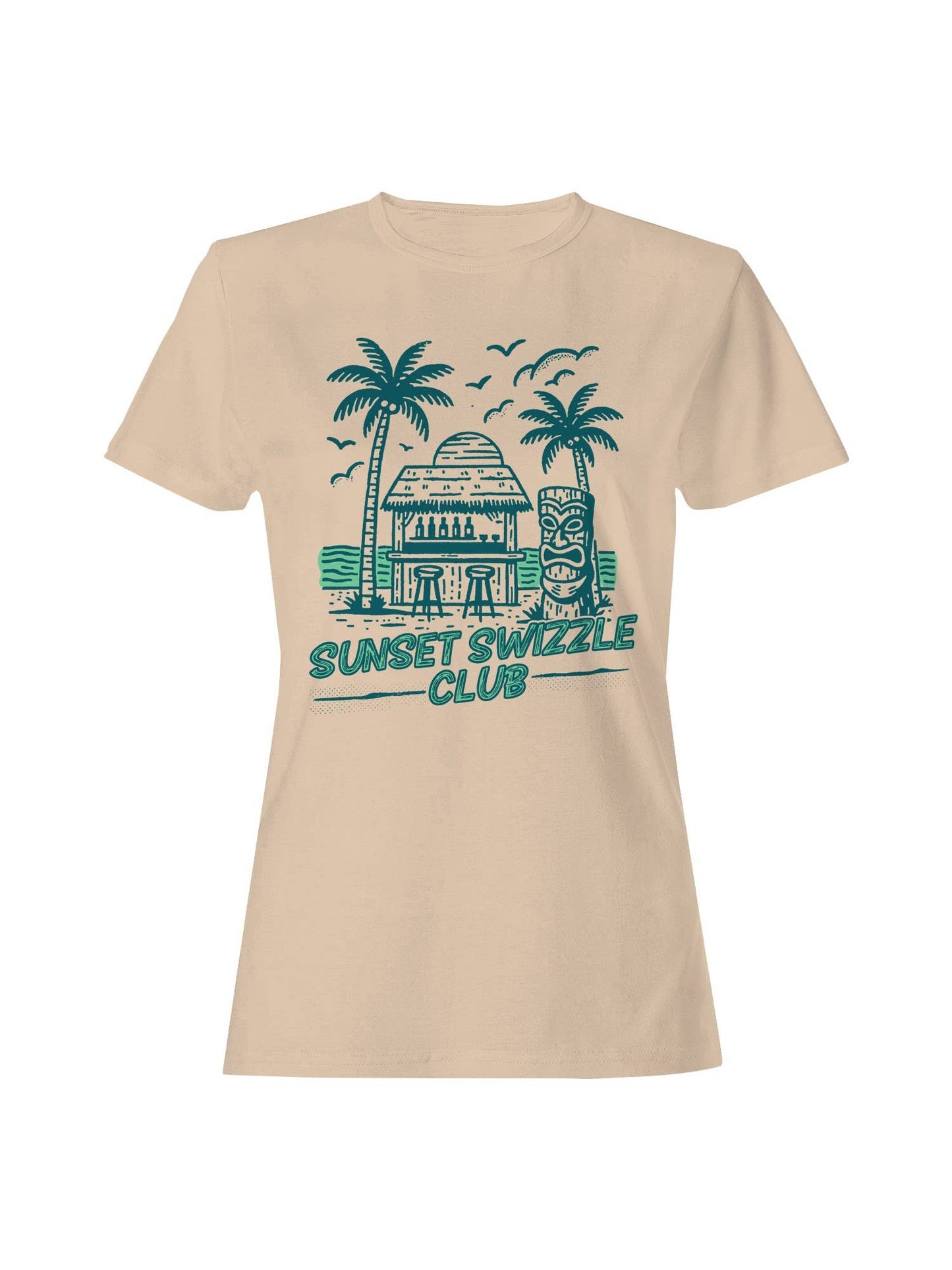 Tropical Sunset Swizzle Club Vibes Women's T-Shirt