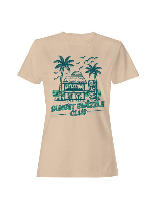 Tropical Sunset Swizzle Club Vibes Women's T-Shirt