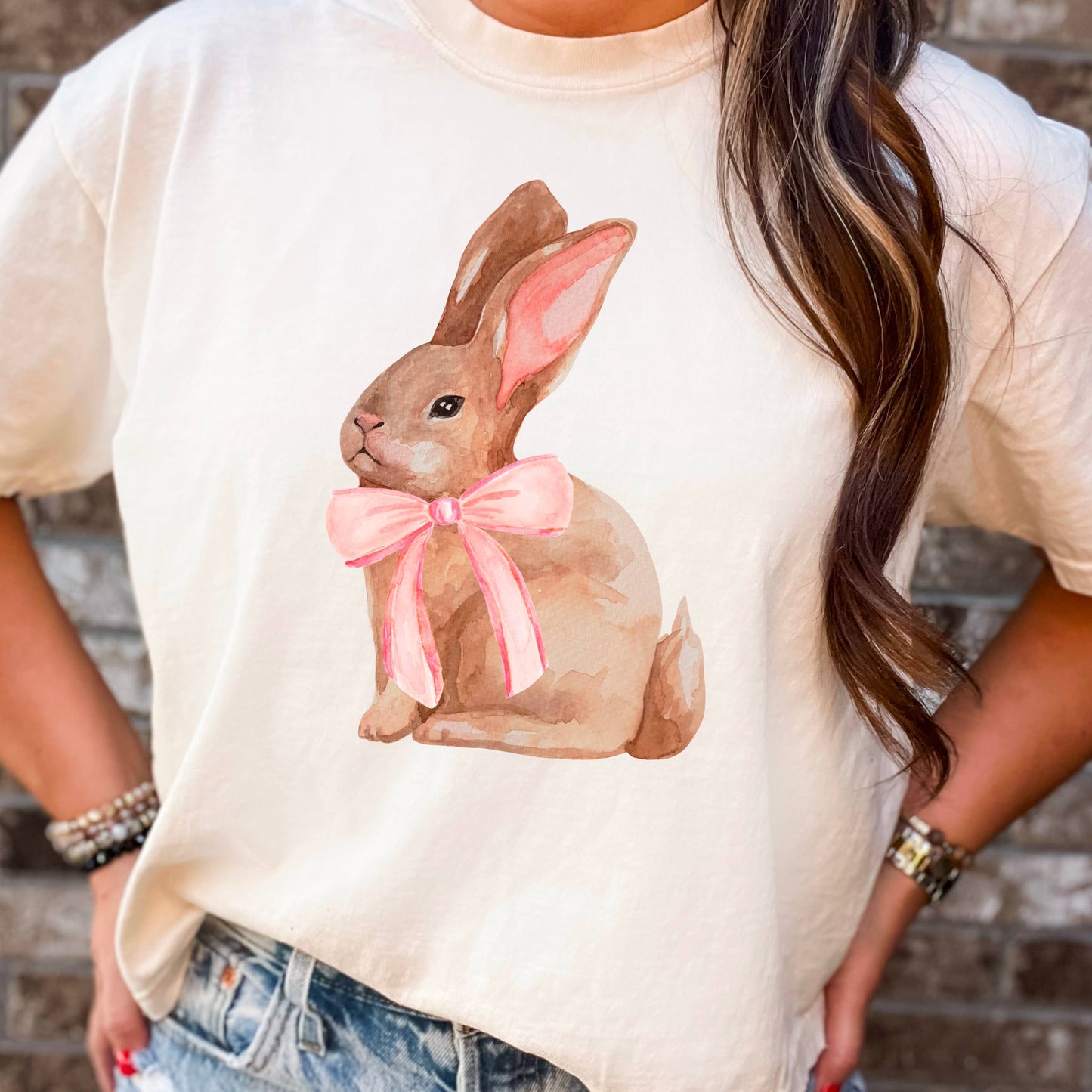 Coquette Easter Bunny |Easter Graphic Shirt | Comfort Colors