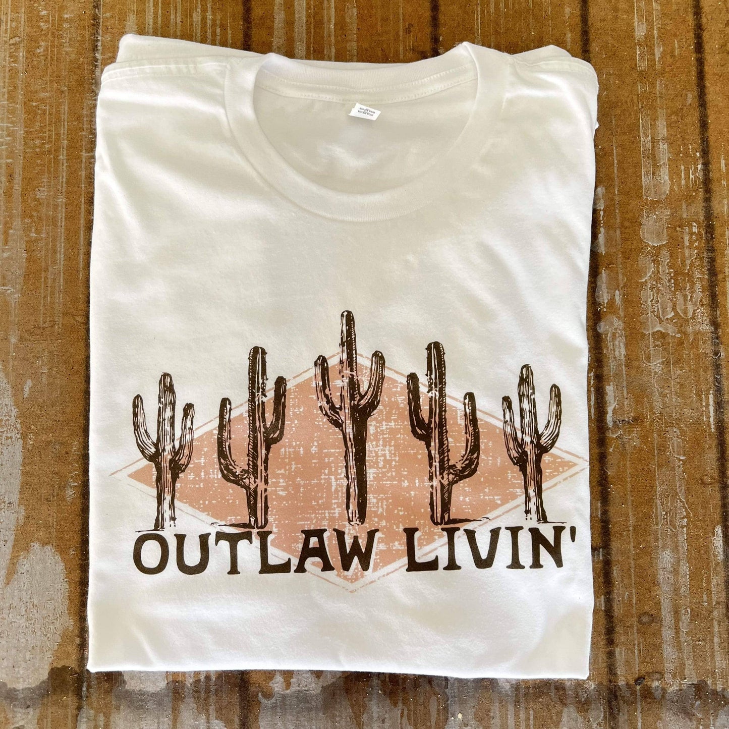 Outlaw Livin' - White Tee