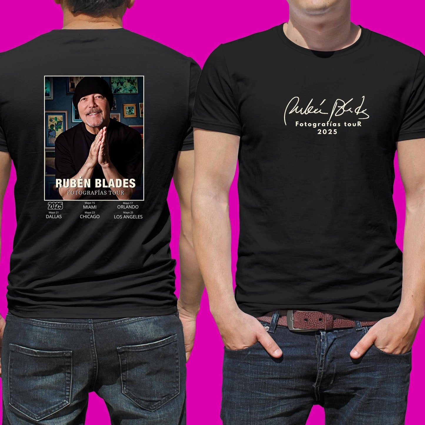 Rubén Blades Photographs Tour 2025 T-Shirt
