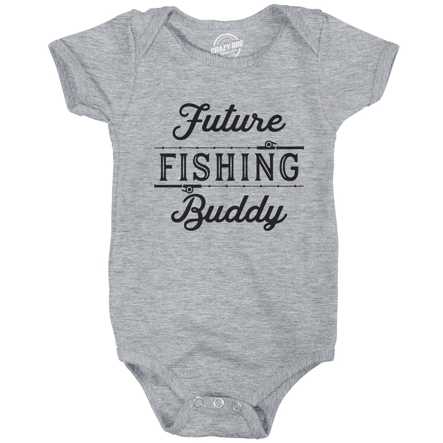 Future Fishing Buddy Baby Bodysuit Fishing Graphic Tee