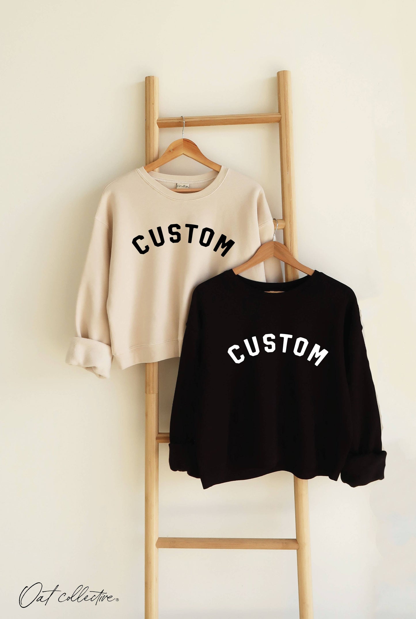 Custom Mid Cropped Graphic Sweatshirt
