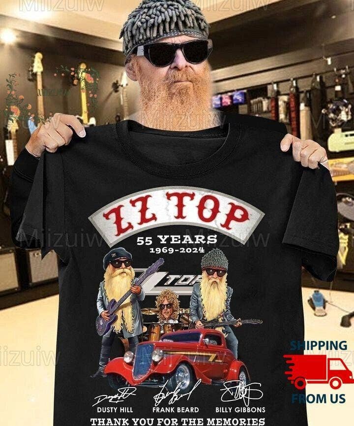 Zz Top Tour 2024 Shirt - World Tour Memory Gift Tee